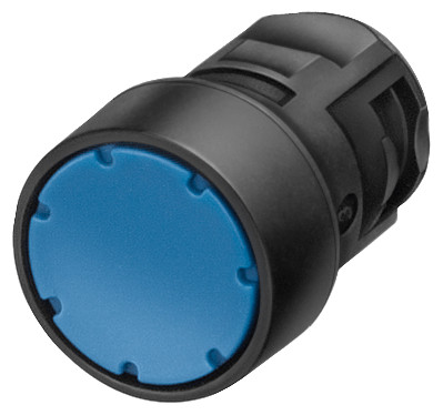 Siemens Illuminated Pushbutton, 16 MM, round plastic, blue
