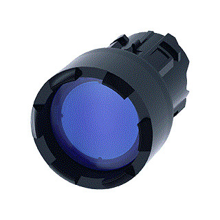 Siemens Verlichte drukknop hoog terugverend blauw ip69k