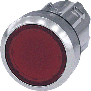 Siemens Verlichte drukknop metaal vast rood ip69k Siemens Verlichte drukknop metaal vast rood ip69k