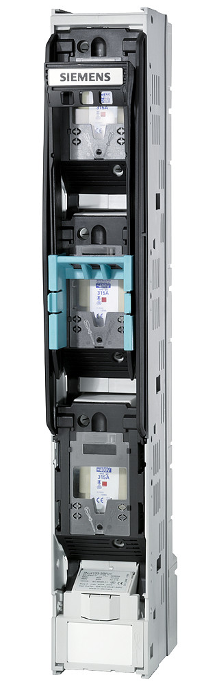 Siemens In-Line fuse switch disconnector, 3-pole switchable, size 2 i=400 A, U