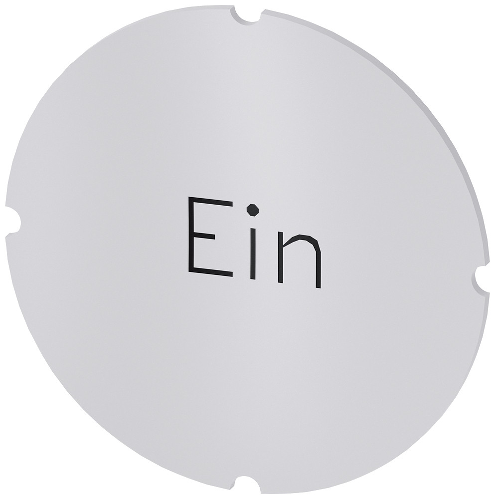 Siemens Inscription Plate for illuminated pushbutton, round, milky, labeling: Siemens Inscription Plate for illuminated pushbutton, round, milky, labeling: