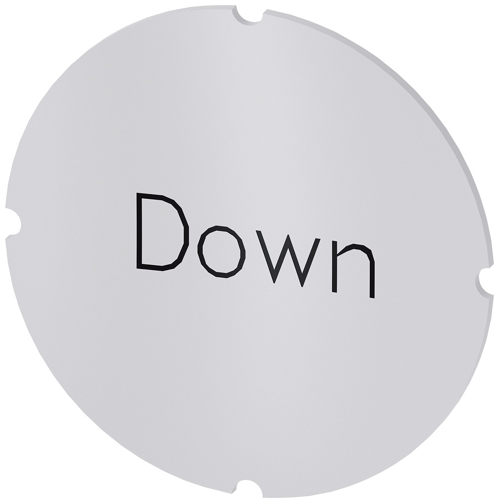 Siemens Inscription Plate for illuminated pushbutton, round, milky, labeling: Siemens Inscription Plate for illuminated pushbutton, round, milky, labeling: