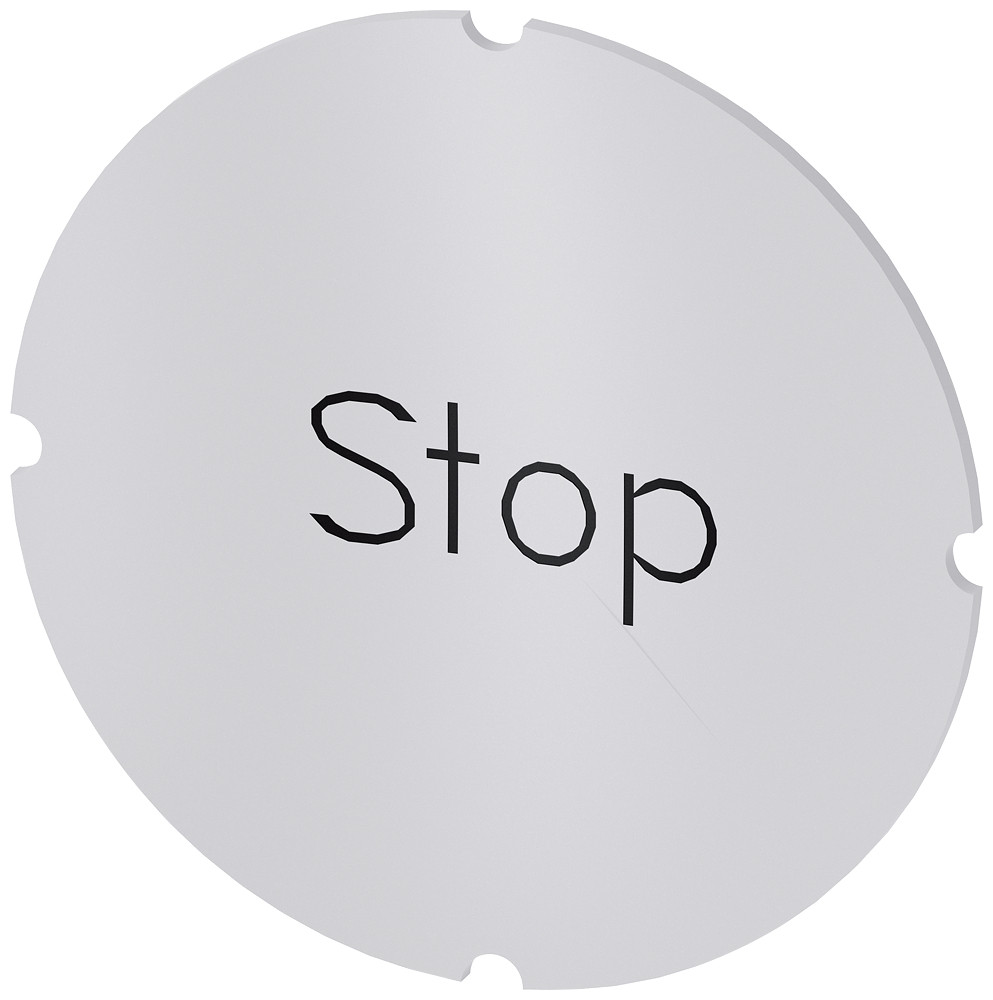 Siemens Inscription Plate for illuminated pushbutton, round, milky, labeling: Siemens Inscription Plate for illuminated pushbutton, round, milky, labeling: