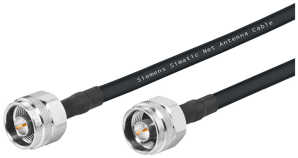 Siemens SIMATIC NET antenna connection cabl Iwlan 2X N-connect male/male flexible connection cable, railway, 5 M