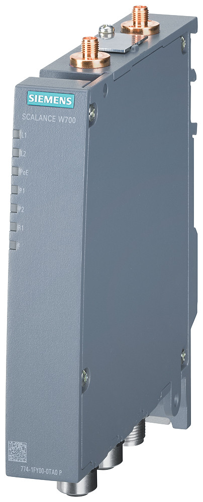 Siemens SCALANCE W774-1 M12 EEC (USA) Iwlan Access point, ip65, ieee 802.11N, 300mbit/S, M12, 2XR-sma, plug