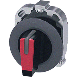 Siemens Knevelschakelaar 30MM RVS I-O-ii rood ip69k