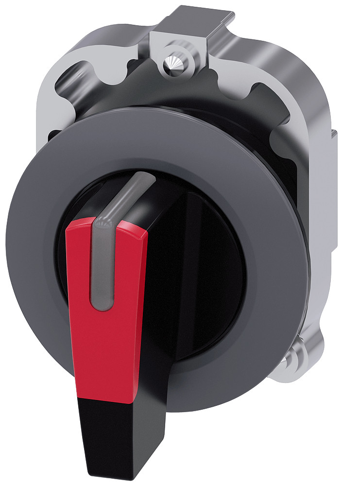 Siemens Knevelschakelaar 30MM RVS I-O-ii rood ip69k