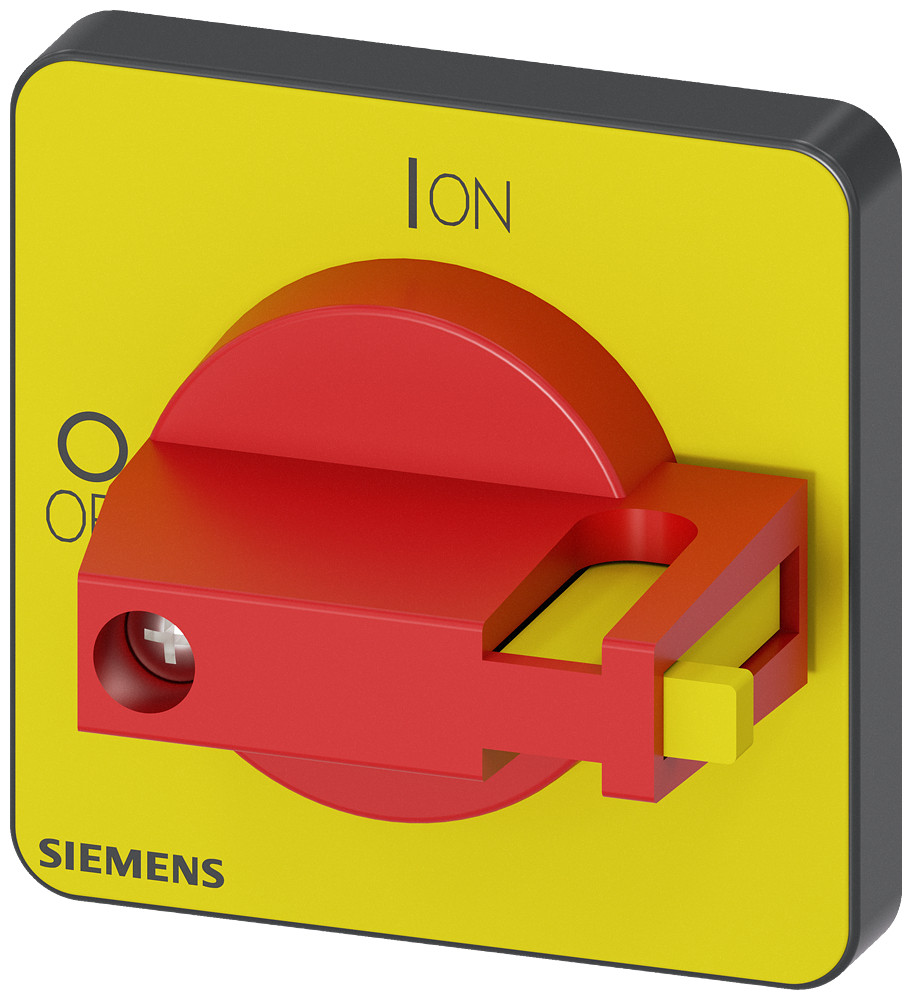 Siemens SENTRON 3LD9 Knevel, rood/geel, 48x48 MM, frontplaatbevestiging, bevestiging met ce