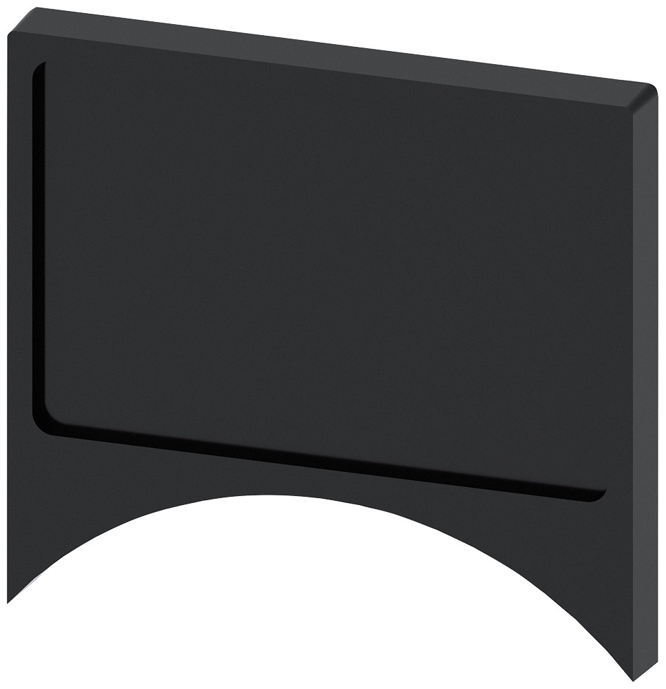 Siemens Label Holder, flat, rounded, black, for label 17.5x27 MM, for gluing