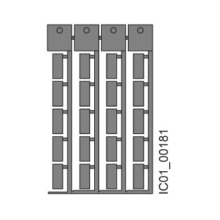 Siemens Labeling Plates 20x7 MM titanium-gray