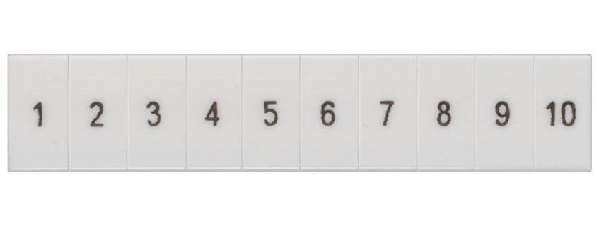 Siemens Labeling Plate, front, with 21-30, vertical, terminal width: 5.2 MM