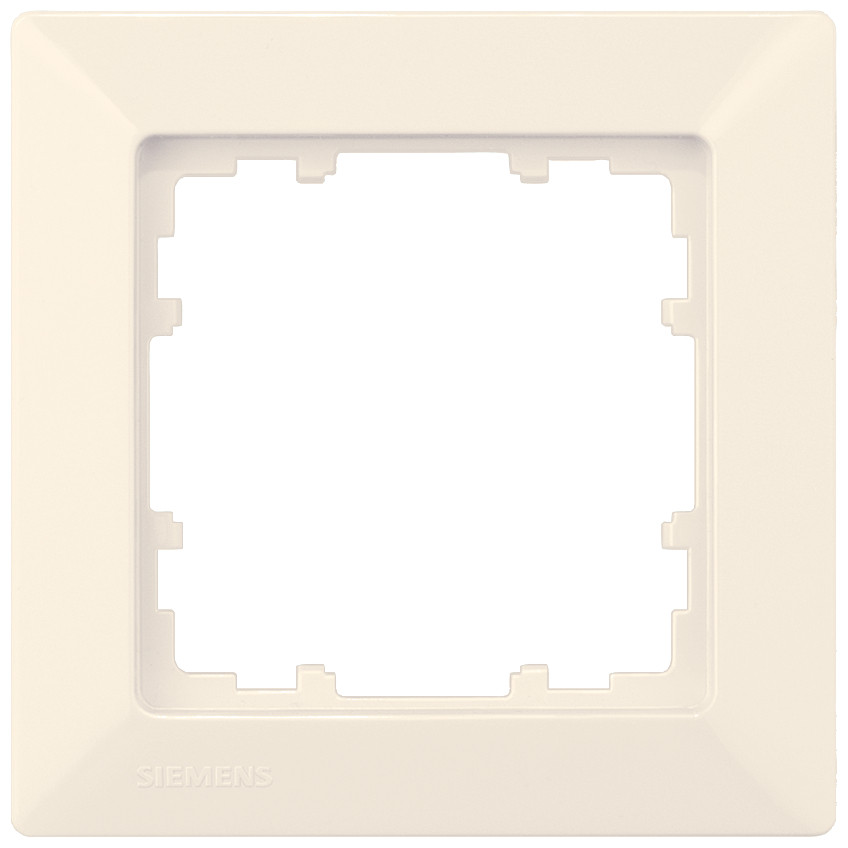 Siemens 5TG afdekraam 1V horizontaal en verticaal crèmewit (elektrowit) ip20