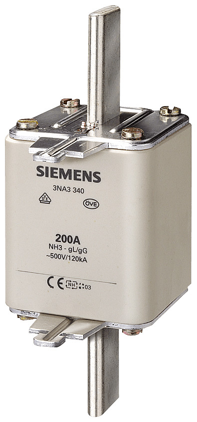 Siemens LV HRC fuse link, NH3, in: 224 A, GG, un ac: 500 V, un DC: 440 V