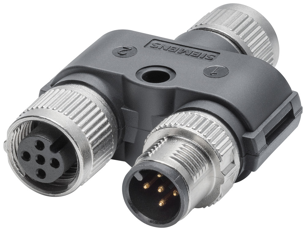 Siemens SIMATIC NET M12 Power T-Tap M12 Power T-tap (a-coded), power T-piece for scalance XP-200 switches
