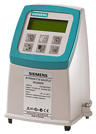 Siemens Mag 6000 transmitter, ip67 / nema 4X/6, with display, polyamide housin