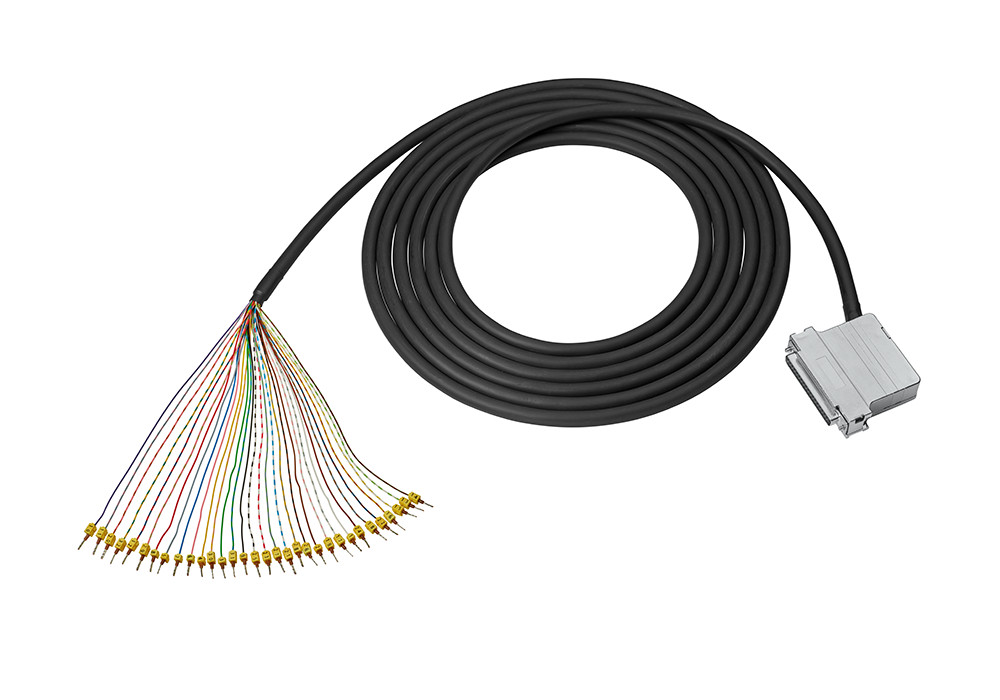 Siemens Modular connection Round Cable 32 pole D-sub female to end sleeve shielded 3.0M