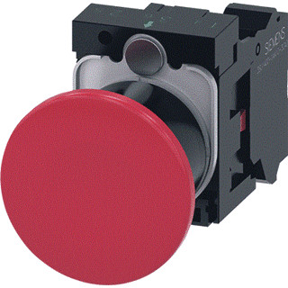 Siemens Mushroom pushbutton 40MM red Siemens Mushroom pushbutton 40MM red
