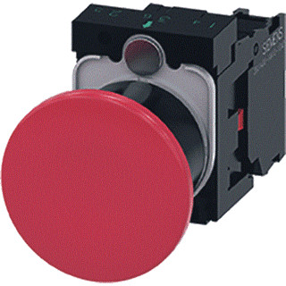 Siemens Mushroom pushbutton 40MM red Siemens Mushroom pushbutton 40MM red