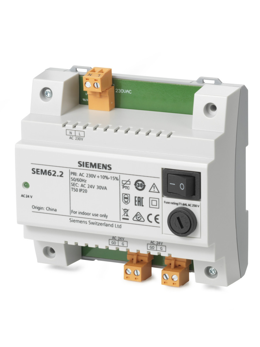 Siemens Omvormers e.d. Voedingstransformator 30 va incl. schakelaar en secundaire zekering