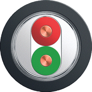 Siemens PB FC process cable black sold BY the M