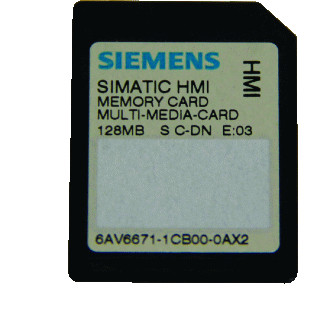 Siemens PLC geheugenkaart