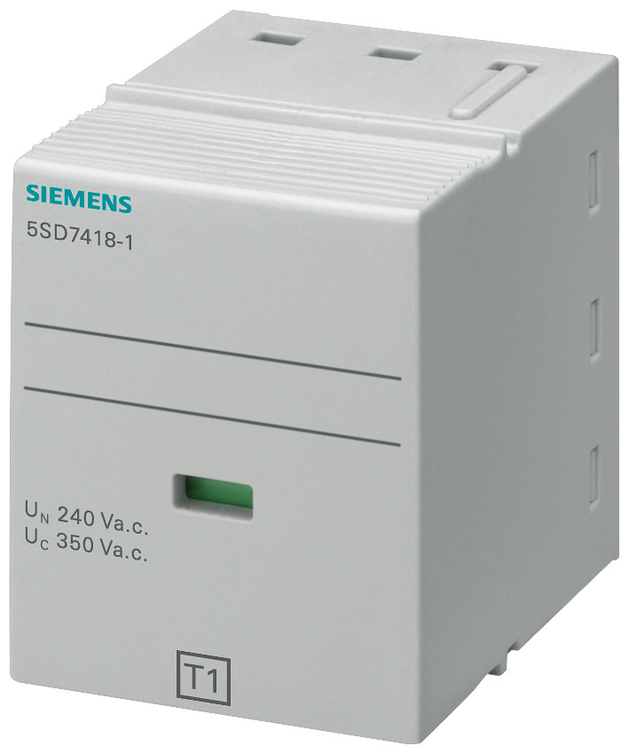 Siemens SENTRON 5SD7 Insteekdeel Type 1 L-N vereiste klasse B, uc 350 V 1-polig voor blikse