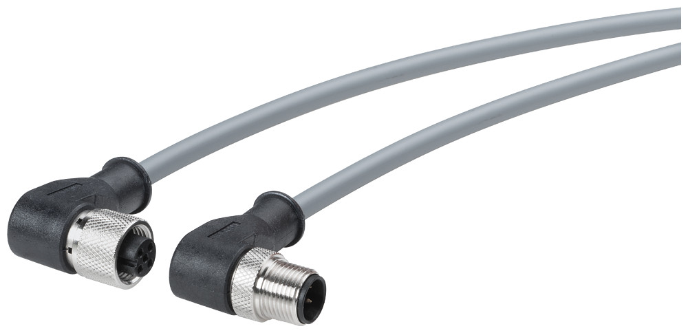 Siemens SIMATIC NET Power Connecting Cable Power Connecting cable M12-90/M12-90, A-coded, 4-pole, 5 M, for et200
