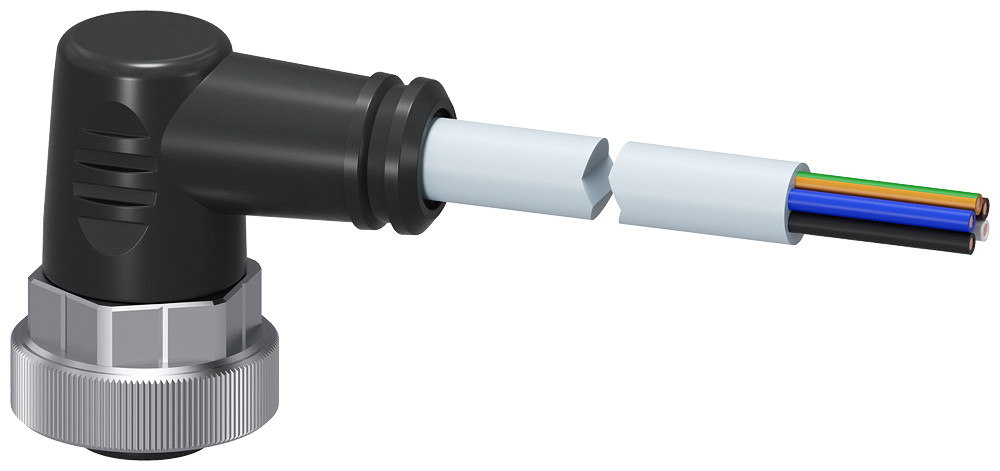 Siemens Power Line, 5 M, 1X 7/8 angled, 1.5 MM², socket, 5-pole, 24 V