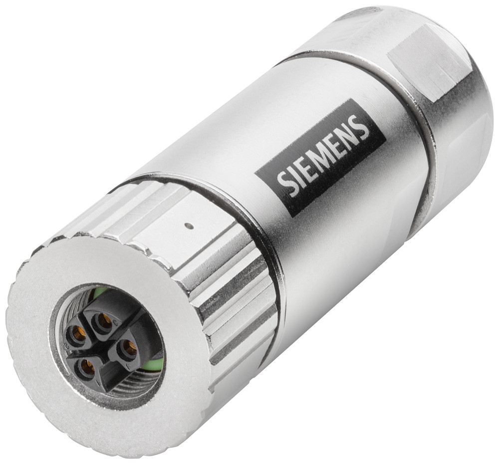 Siemens SIMATIC NET Power M12 Cable Connect Power Plug pro, M12, cable connector pro, L-coded