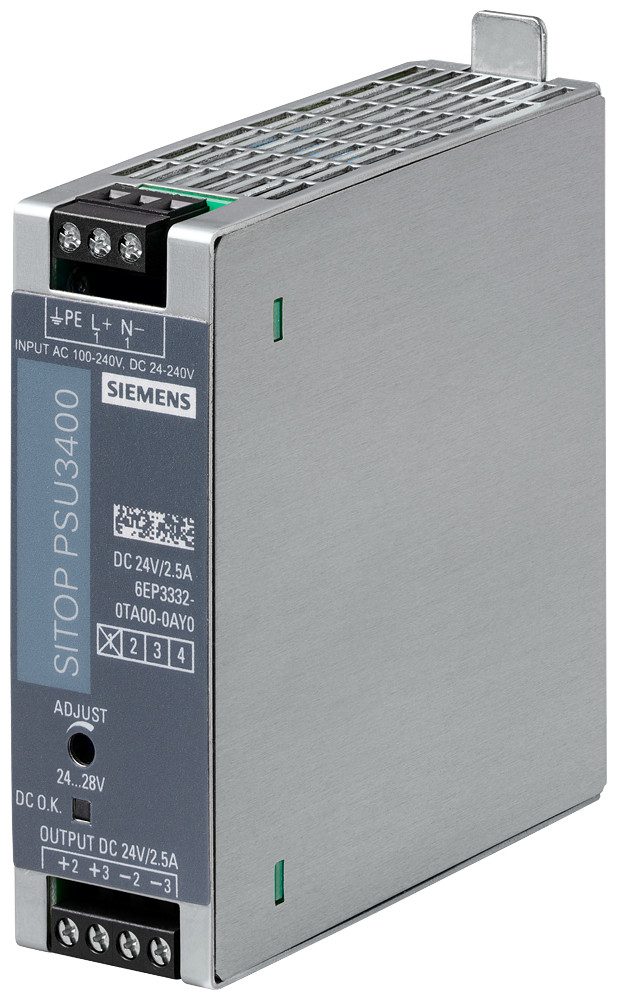 Siemens Power Supply sitop psu3400 uni, 88-264 V ac, 18-264 V DC/24 V DC/2.5 A