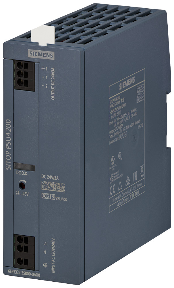 Siemens Power Supply sitop psu4200, single-phase 24 V DC/3 A