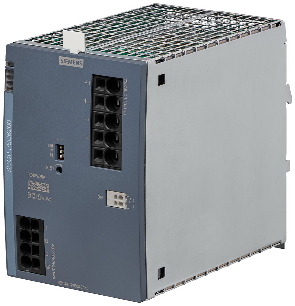 Siemens Power Supply sitop psu6200, 3-phase 48 V DC/20 A