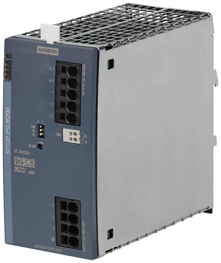 Siemens SITOP PSU6200 Power Supply sitop psu6200 ex, 3-phase, 24 V DC/20 A