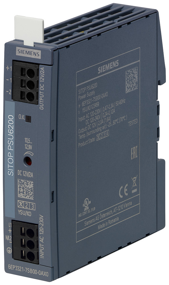 Siemens Power Supply sitop psu6200, single-phase 12 V DC/2 A