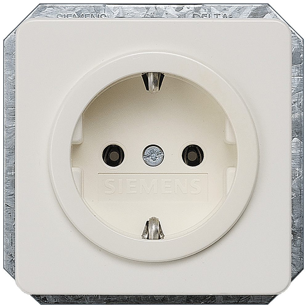 Siemens 5ub1 wandcontactdoos inbouw (stucwerk) ra 1V wit