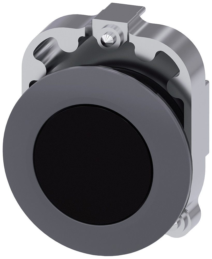 Siemens Drukknop 30MM RVS vast zwart ip69k