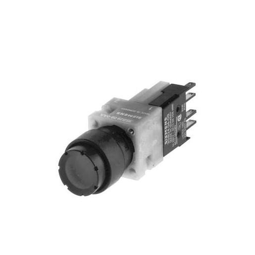 Siemens Complete unit 16MM pushbutton raised pushbutton black 1N0