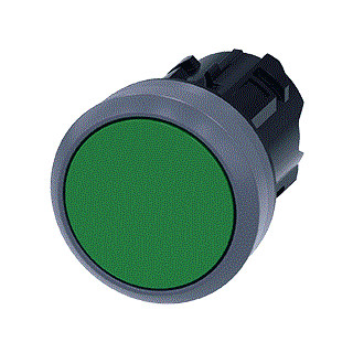 Siemens Drukknop kunststof/RVS terugverend groen ip69k Siemens Drukknop kunststof/RVS terugverend groen ip69k