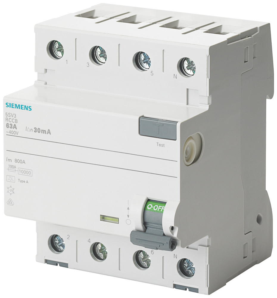 Siemens RCCB aardlekschakelaar 4P 40a 0,3a