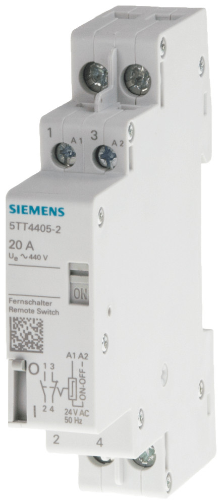 Siemens Remote control switch 1no+2nc,DC24V,20a