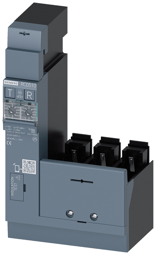 Siemens Residual Current ammeter RCD510 basic RCD type A side-mounted rated fa Siemens Residual Current ammeter RCD510 basic RCD type A side-mounted rated fa