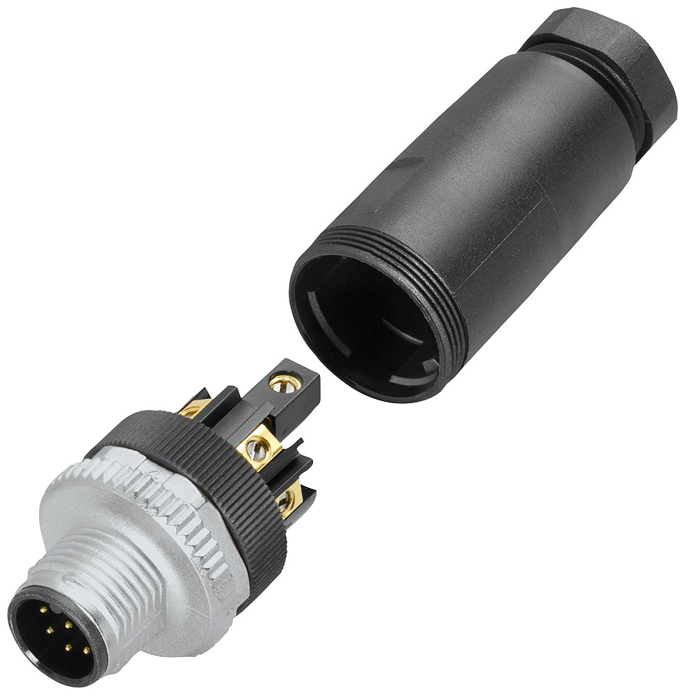 Siemens RF Plug M12 8-pole, male, straight, screw connection, minimum order qu