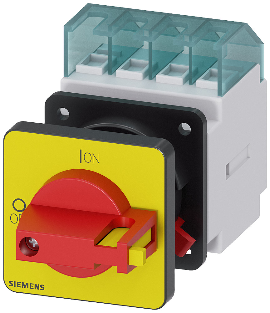 Siemens Sentron, 3LD switch disconnector, emergency off switch, 3-pole, iu: 16