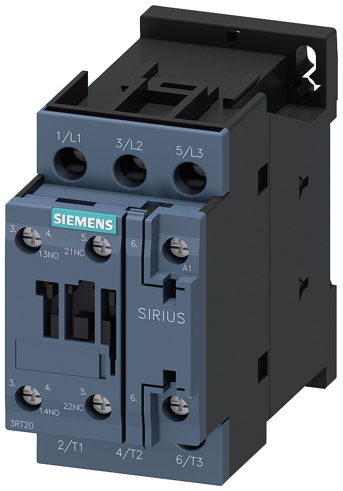 Siemens Contactor, ac-3e, 25 A/11 KW/400 V, 3-pole, 220 V ac, 50/60 HZ, 1 no+1