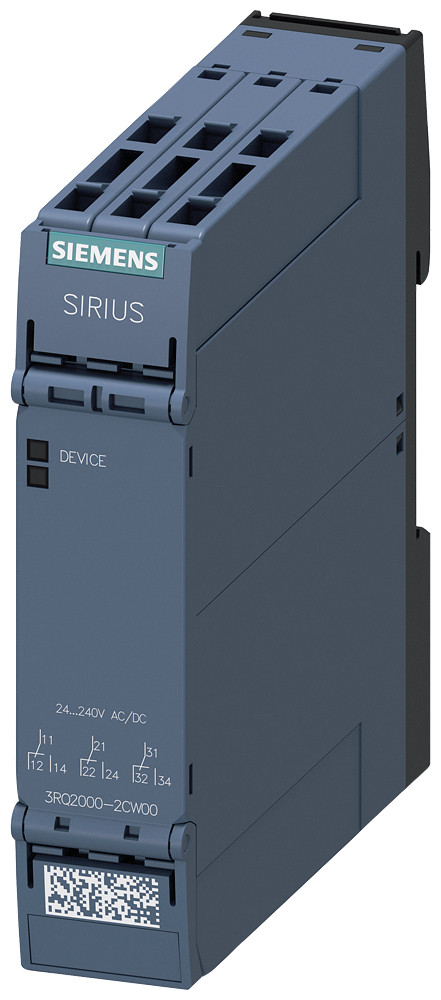 Siemens SIRIUS 3RQ2 Koppelrelais In industriebehuizing, 3 W, ac/DC 24-240 V, veerkooiaansl
