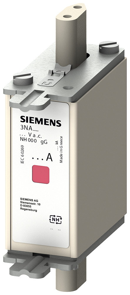 Siemens LV HRC fuse link, NH000, in: 50 A, GG, un ac: 690 V, un DC: 250 V