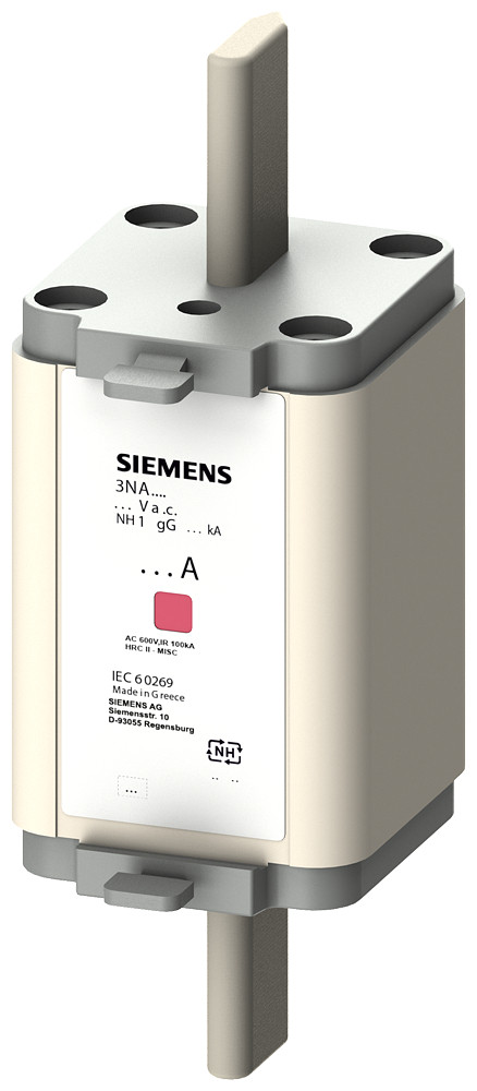 Siemens LV HRC fuse link, NH1, in: 50 A, GG, un ac: 400 V, combined indicator