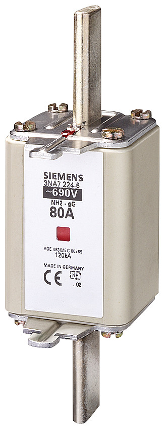 Siemens LV HRC fuse link, NH2, in: 200 A, GG, un ac: 690 V, un DC: 440 V