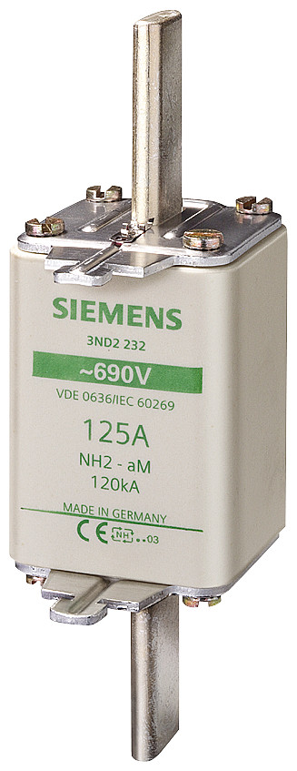 Siemens LV HRC fuse link, NH2, in: 355 A, am, un ac: 690 V, front indicator