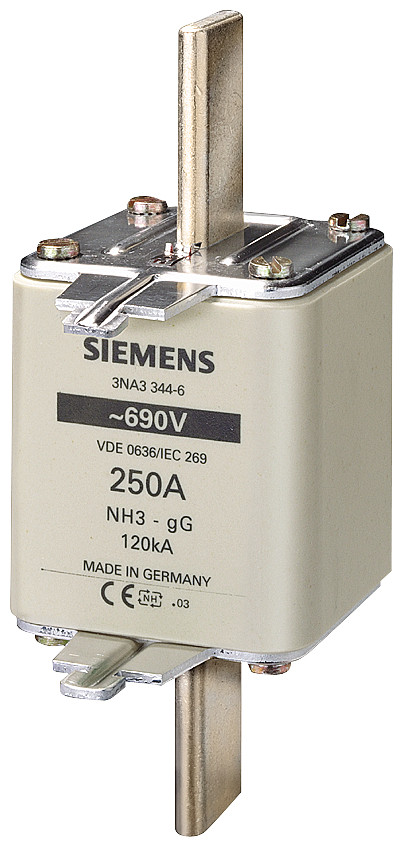 Siemens LV HRC fuse link, NH3, in: 315 A, GG, un ac: 690 V, un DC: 440 V